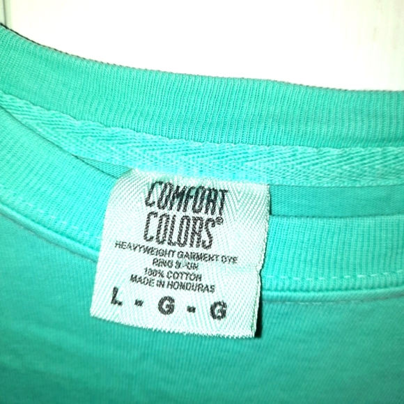 Southernology t-shirt sz. LG "Y'ALL" teal - Picture 3 of 5